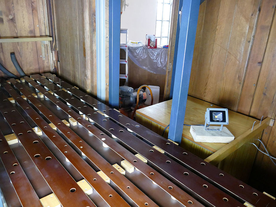 Sanierung der "Lötzerich" Orgel in St. Crescentius (Foto: Karl-Franz Thiede)